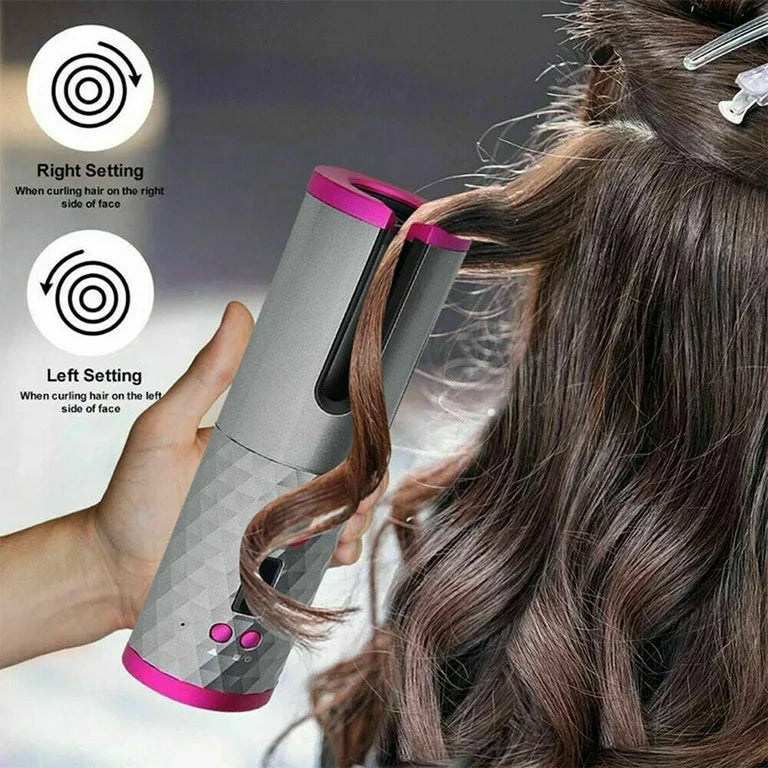 cordless rechargeable automatic hair curler